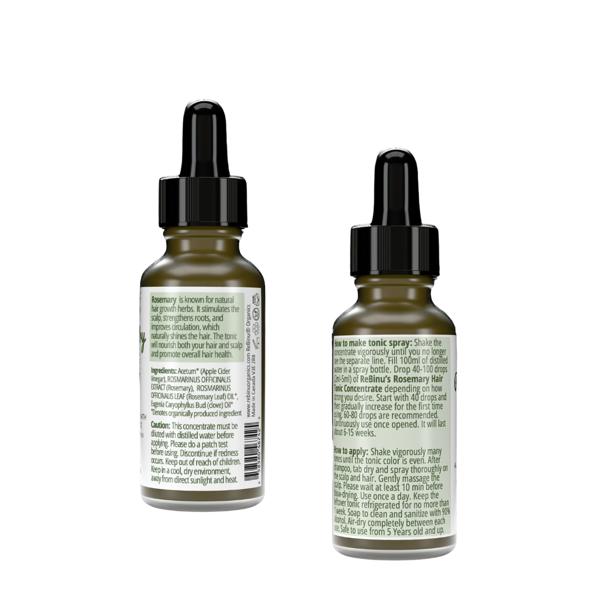로즈마리 헤어 토닉 컨센트레이트 - 모발 성장 부스터